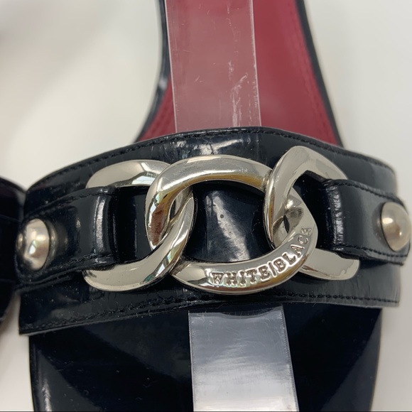 White House Black Market Randy Sandals Black - Picture 3 of 7